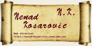 Nenad Košarović vizit kartica